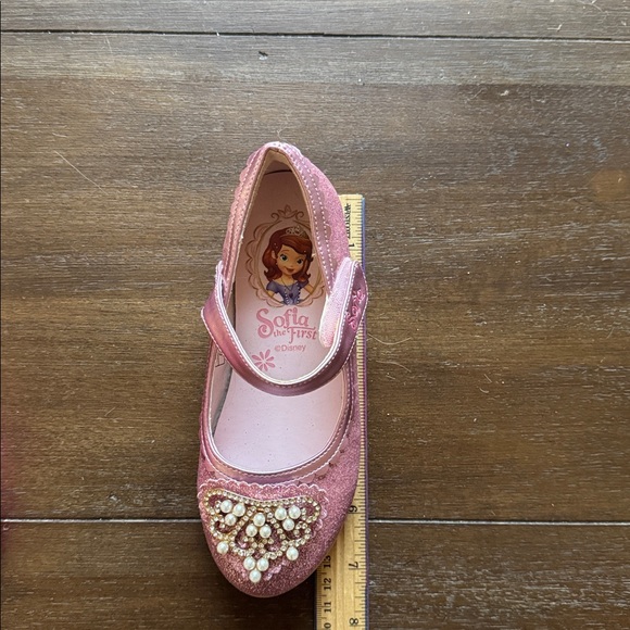 Sz EU29 (approx 13/1) Disney Princess Sofia the first glitter pearl crown shoes - Picture 10 of 11